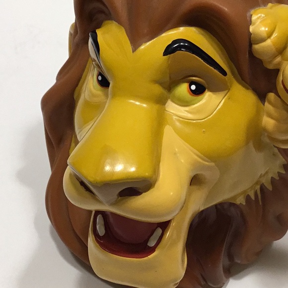 Vintage The Lion King Mufasa and Simba Vinyl Piggy Bank - Picture 8 of 8